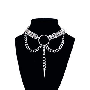 custom made by hand half persian o ring spike pendant chain chainmail necklace